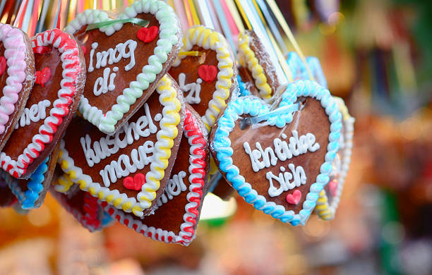 istock German I love You Gingerbread Hearts 461080567