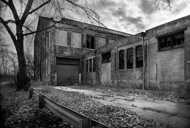 Abandoned Warehouse stock photo