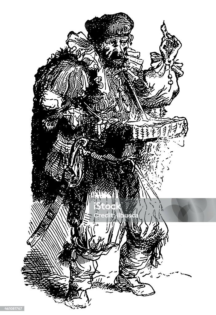 Merchant by Rembrandt Rembrandt - Artist stock illustration