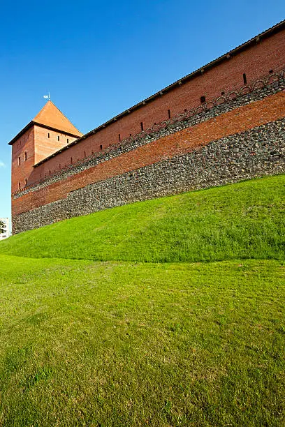 the fortress located in the city Lida, Belarus