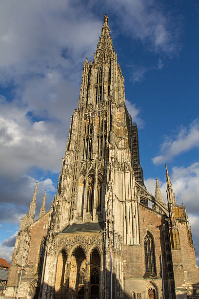 Minster of Ulm The Cathedral of Ulm in Germany on a sunny day in autumn ulm germany stock pictures, royalty-free photos & images