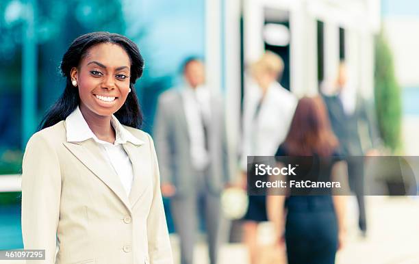 Business People Outside Office Building Stock Photo - Download Image Now - 30-39 Years, Adult, Adults Only