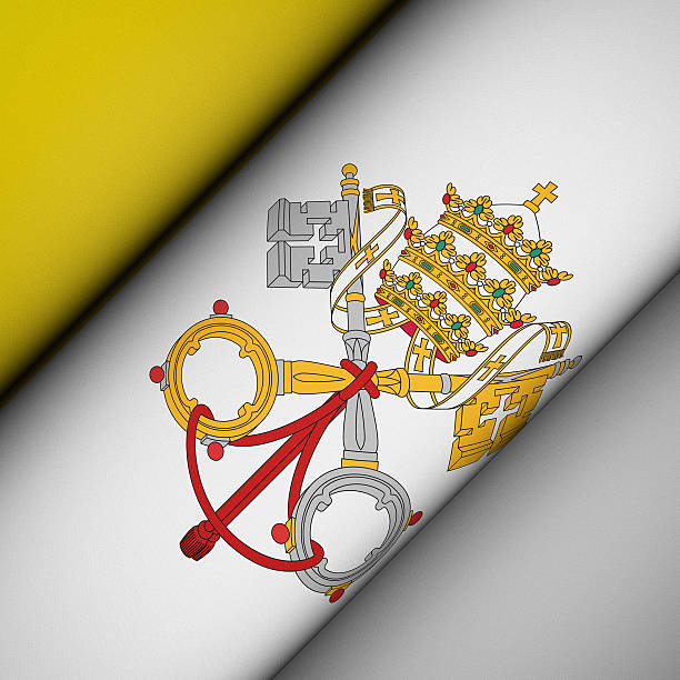 Flag of Vatican City State. CG-image.