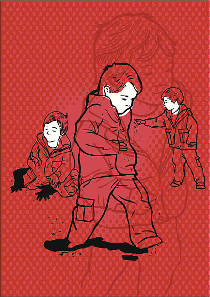 Hyperactive and autistic child playing alone Little boy of 3 or 4 very busy , running without stop moving . Brat and uneducated. Baby smearing and lying on the floor . Rude and overly active and naughty . Red background . Child treading mud and puddles and throwing sand soil . Children with emotional problems. Children with mental disorders . Child with excessive activity and psychological problems puddle jump stock illustrations
