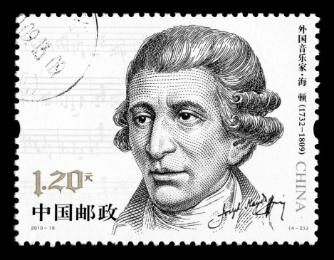 China postage stamp: 2010,Franz Joseph Haydn.