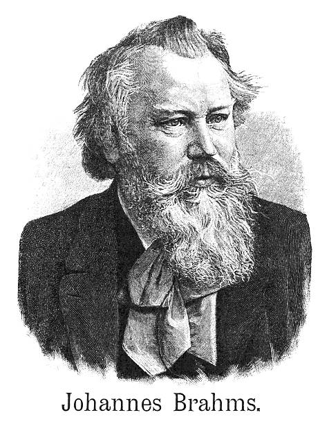 J. Brahms肖像、W. Pech署名入版画　1940年頃 50+ Johannes Brahms Stock Photos, Pictures & Royalty-Free Images