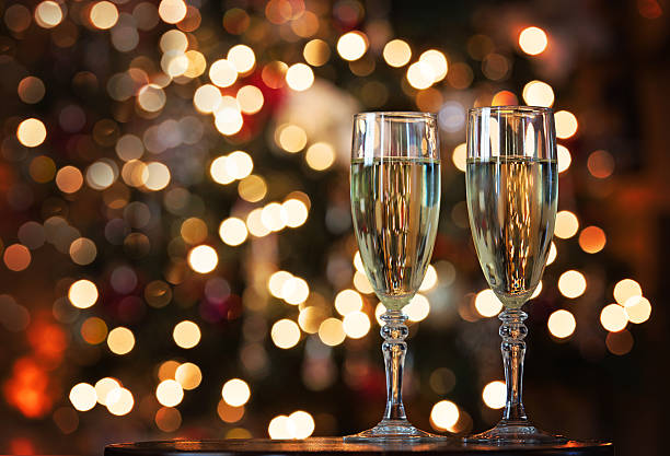 istock Champagne Glasses and Lights 461111323