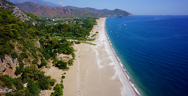 Olympos & Cirali Beach Olympos & Cirali Beach cirali stock pictures, royalty-free photos & images