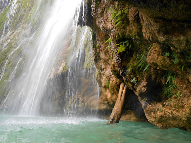 el リモン滝、ドミニカ共和国 - flus ストックフォトと画像