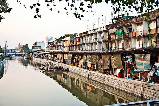 istock houses along a canal in Bangkok 461125515