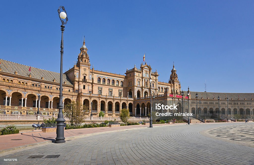 Plaza de Espania à Séville, en Espagne - Photo de Aménagement de l'espace libre de droits