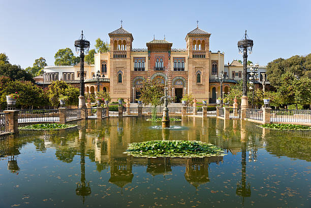 museo de 아르테스 y costumbres populares in 세빌랴, 스페인 - plaza de espana seville victorian architecture architectural styles 뉴스 사진 이미지