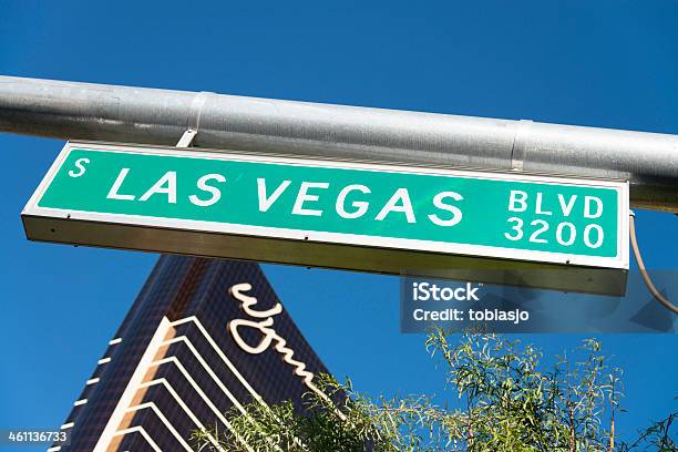 Las Vegas Boulevard Cartello Stradale - Fotografie stock e altre immagini di Ambientazione esterna - Ambientazione esterna, Architettura, Boulevard