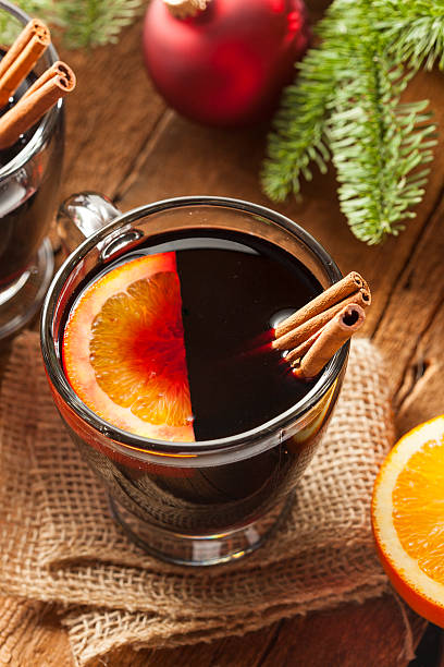 istock Festive Red Hot Spiced Wine For Christmas 461141639