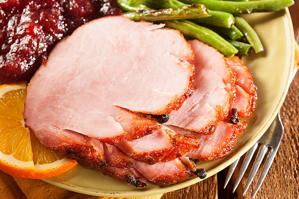 istock Traditional Sliced Honey Glazed Ham 461148807