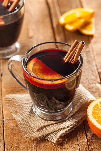 istock Festive Red Hot Spiced Wine For Christmas 461150389