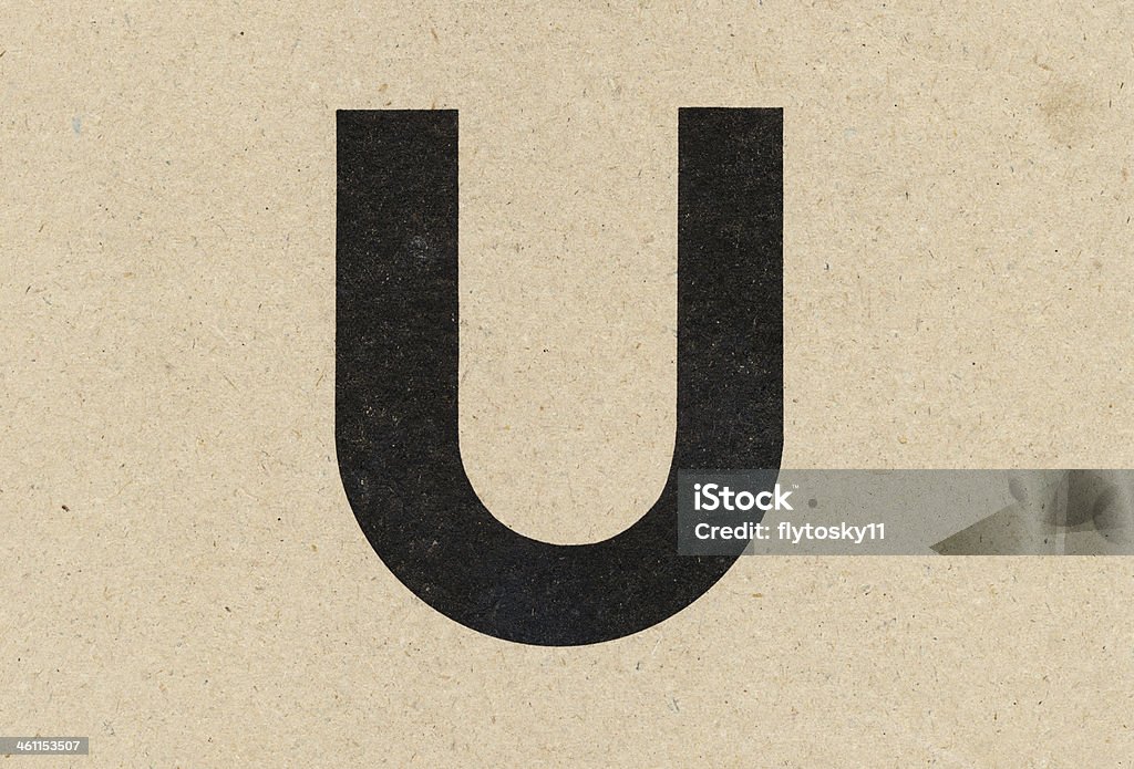 alphabet sign on paperboard Alphabet Stock Photo