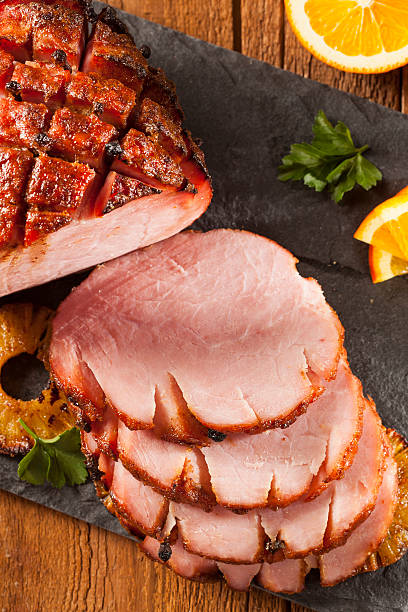istock Traditional Sliced Honey Glazed Ham 461158351