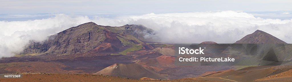 Szczyt Haleakala Krater panorama, Maui, na Hawajach - Zbiór zdjęć royalty-free (Bez ludzi)