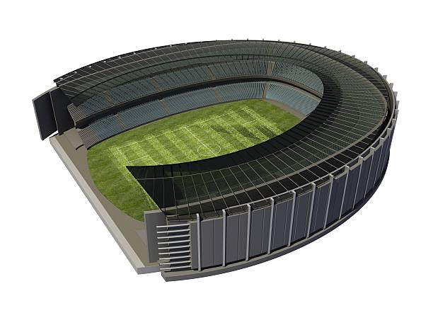 istock Structure of the Stadium with Soccer Field 461174115