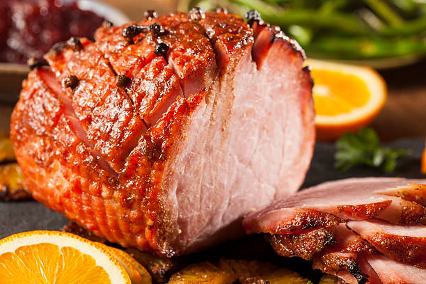 istock Traditional Sliced Honey Glazed Ham 461174275