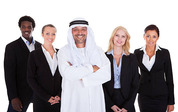 istock Arabic Man Standing With Businesspeople 461178105