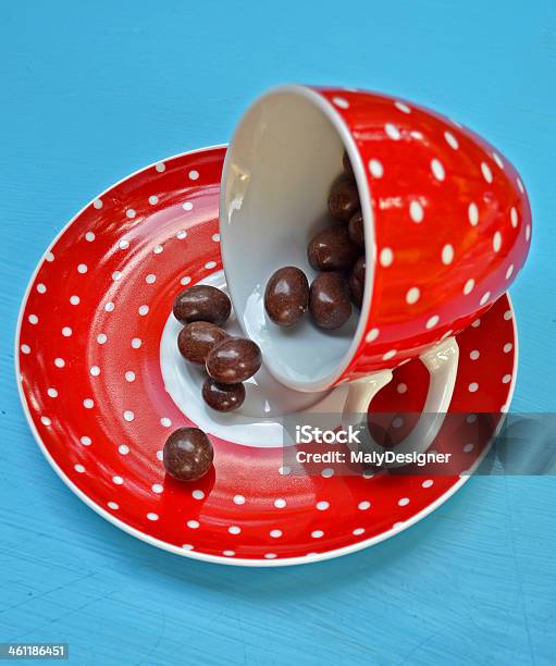 Cup Off Coffee With Chocolate Candy Stock Photo - Download Image Now - Asterisk, Baked, Baked Pastry Item