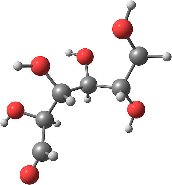 istock 3D illustration of the molecular structure of glucose 461189183