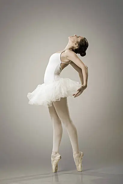 Portrait of the ballerina in ballet posePortrait of the ballerina in ballet pose