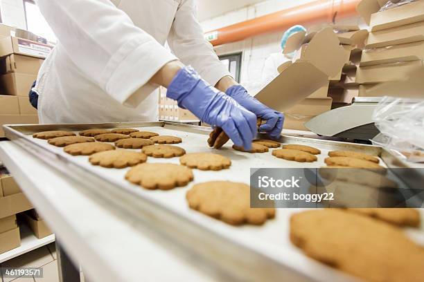 Las Cookies Fábrica Foto de stock y más banco de imágenes de Planta de procesamiento de comida - Planta de procesamiento de comida, Galleta - Dulces, Manufacturar