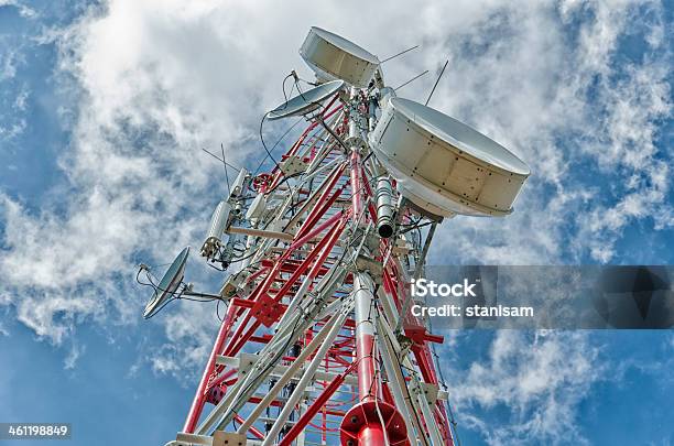 Communication Antenna Tower Stock Photo - Download Image Now - Animal Antenna, Antenna - Aerial, Backgrounds