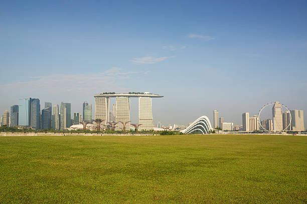 ville de singapour - gardens by the bay photos et images de collection