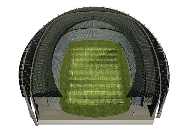 istock Structure of the Stadium with Soccer Field 461212983