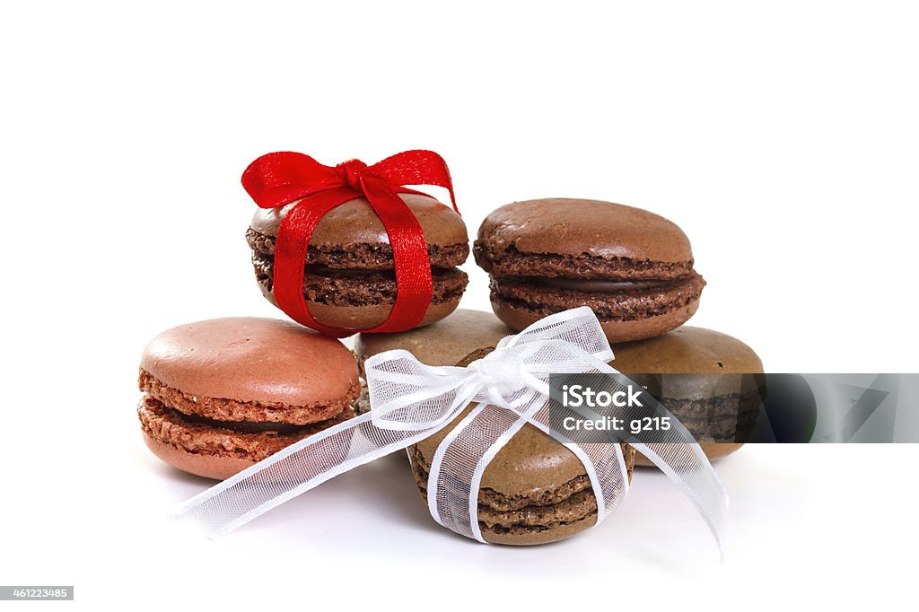 French macarons. French macarons. Isolate on white background Almond Stock Photo