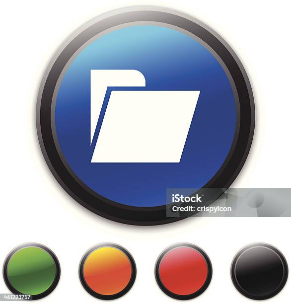 Ordnersymbol Stock Vektor Art und mehr Bilder von Akte - Akte, Blau, Büro