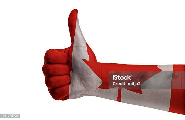 カナダ親指アップ - カナダ国旗のストックフォトや画像を多数ご用意 - カナダ国旗, 1人, お祝い