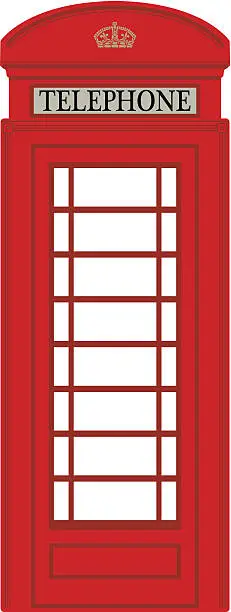 Vector illustration of Phone booth