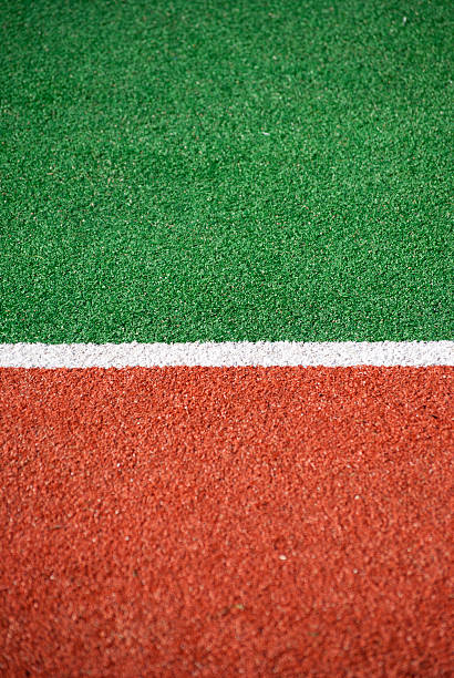 Sports field stock photo