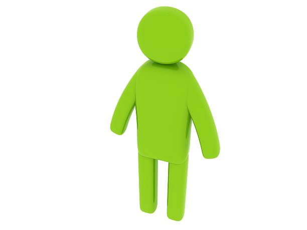 Abstract representation of teamwork and sustainable business collaboration, featuring green, blue, and white stylized figures exchanging documents against a soft green background. The green figure symbolizes environmental initiatives and leadership in sustainability.
