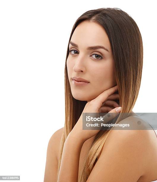 Smooth Skin And Luxurious Hair Stock Photo - Download Image Now - 20-24 Years, 20-29 Years, Adult