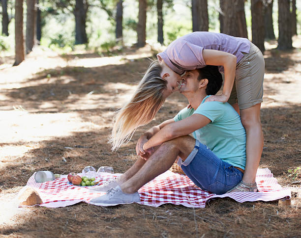 istock Playful romance and a picnic 461239033