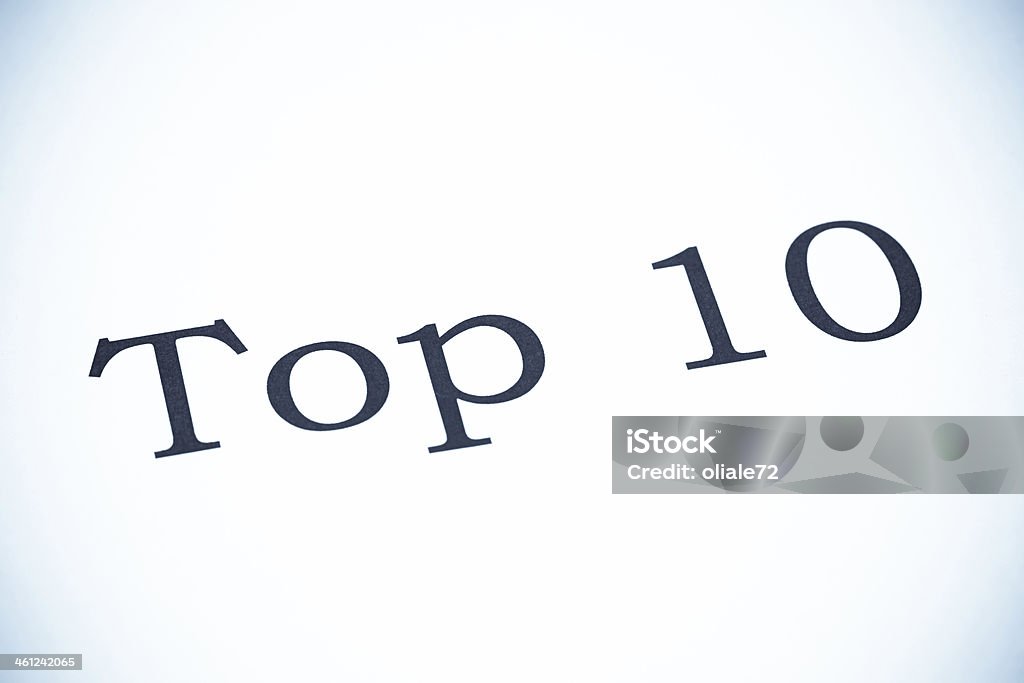 Top 10 SeleniumTone - Lizenzfrei Zahl 10 Stock-Foto