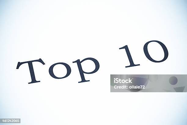 Top 10 Seleniumtone Stockfoto und mehr Bilder von Zahl 10 - Zahl 10, Blau, Dunkel