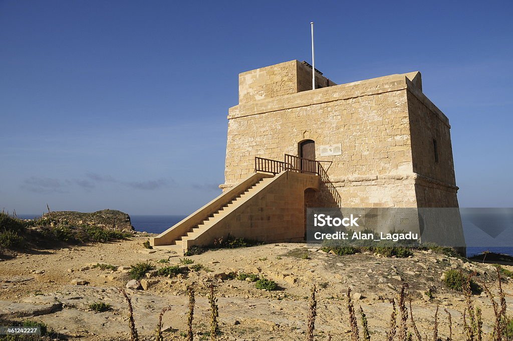 Dwejra tower,Gozo,Maltese Islands. Knights of St John fortress. 17th Century Stock Photo