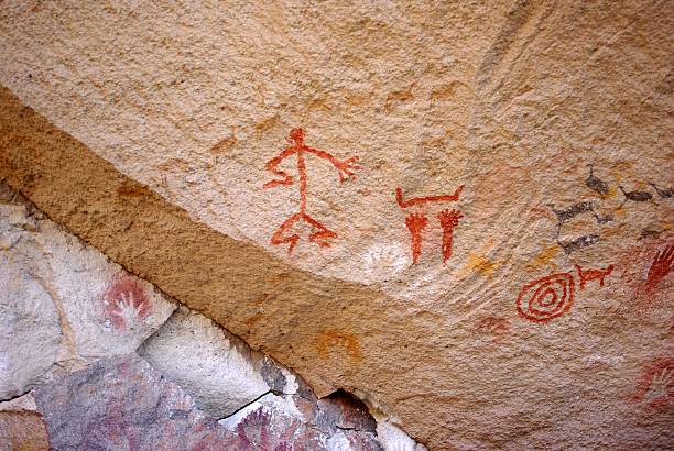 istock Rock paintings in Patagonia 461250693