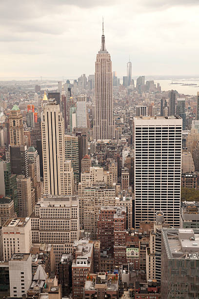 istock Manhattan with Empire state building in New York Cit 461253811