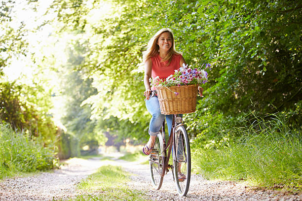 istock Woman On Cycle Ride In Countryside 461260735