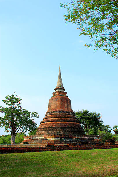 Pagoda in Wat Mahathat at Sukhothai Historical Park, Thailand