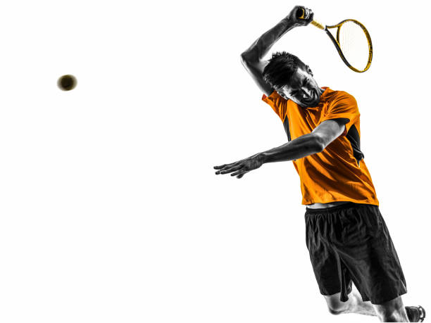 istock man tennis player portrait silhouette 461261607