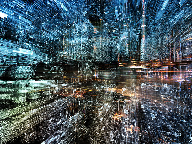 istock A blurry image of a futuristic city 461262485